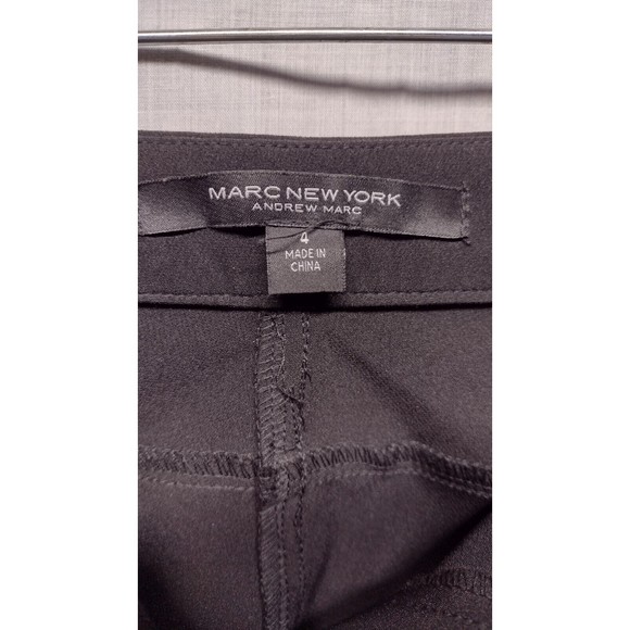 Marc New York Women's Size 4 Stretch Jeggings Black Pants Wide Button up+ Zip - Picture 8 of 13